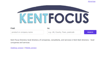 Tablet Screenshot of kent-focus.co.uk